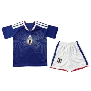 Japan World Cup 2026 Home Kids Short Sleeve Kit & Jersey + Shorts Fan Version