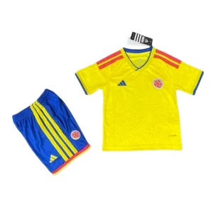 Colombia World Cup 2026 Home Kids Short Sleeve Kit & Jersey + Shorts Fan Version