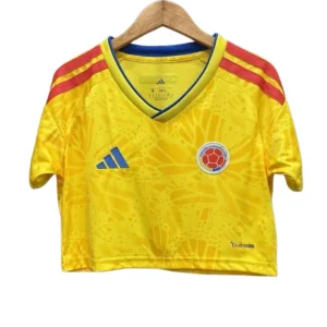 Colombia World Cup 2026 Home Women's Crop Top Fan Version