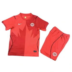 Canada World Cup 2026 Home Kids Short Sleeve Kit & Jersey + Shorts Fan Version