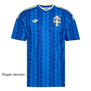 Sweden World Cup 2026 Away Short Sleeve Kit & Jersey Player Version