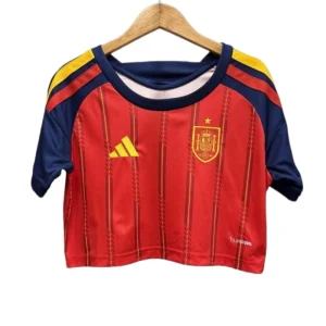 Spain World Cup 2026 Home Women's Crop Top Fan Version