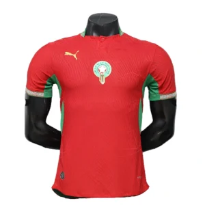 Morocco World Cup 2026 Home Short Sleeve Kit & Jersey Player Version